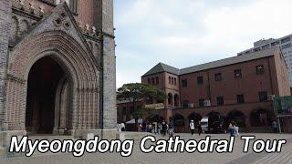 【SEOUL KOREA】 Korean Catholic Church on Myeongdong Street - View Myeongdong Cathedral