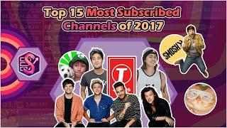 T-Series entering Dude Perfect & More  The Top 15 Most Subscribed Channels of 2017 DAILY DATA