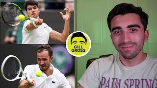 Preview  Alcaraz vs. Medvedev Djokovic vs. Musetti Wimbledon 2024 SFs