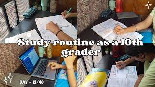 Day -1240 *Study routine* as a 10th grader 