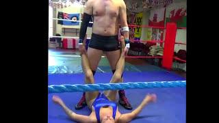 MALE Wrestler Dominates WOMAN JOHNNY HALL DESTROYS LISA KING Get your custom matches submitted