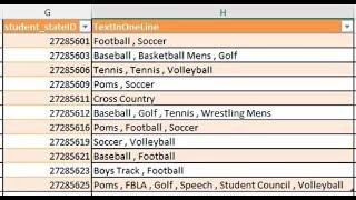 Excel How to Combine Multiple Rows into One Row