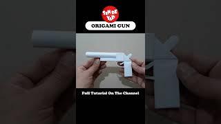 DIY - How to Make a Paper Origami Gun - #Origami #shorts #gun #papercraft