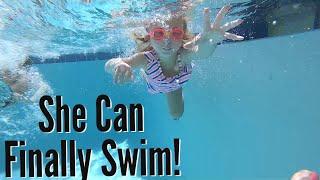 Livvy Faces Her FEARS and LEARNS HOW TO SWIM  Pool Games and Swimming Challenges