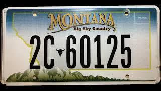 Montana license plate design history 1976-Present day.