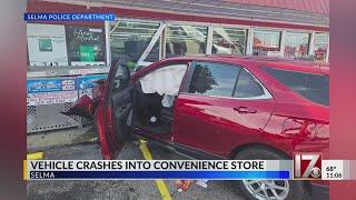 Driver plows SUV into Selma store police say