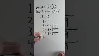 Writing 1-10 using only TWO Numbers #shorts