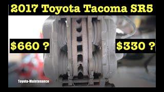2017 Toyota Tacoma Brake Job Info