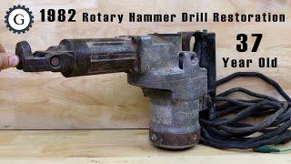 1 9 8 2 Rotary Hammer Drill Restoration  37 Year Old Makita Hammer Drill