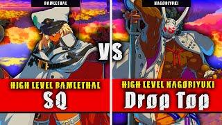 GGST  SQ Ramlethal VS Drop Top Nagoriyuki  Guilty Gear Strive High level gameplay