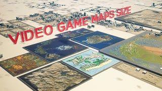 VIDEO GAME Maps Size Comparison  3D