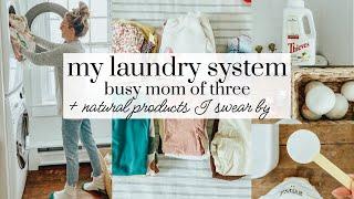 The Laundry System that CHANGED MY LIFE  Mom of 3 Routine + Natural Products  Becca Bristow RD