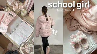 school girl diaries study vlog muji realistic school days in my life