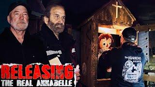 RELEASING THE REAL ANNABELLE  OVERNIGHT in HAUNTED WARREN MUSEUM