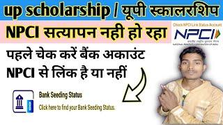 up scholarship NPCI सत्यापन कैसे करें up scholarship npci problem solve@techrainbowx2827