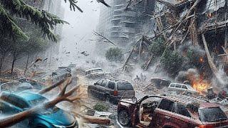 A moment ago in France Unprecedented storm hit the Aube and Haute Marne