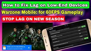 Warzone Mobile Top Tips to Fix Lag and Unlock 60fps New Season 2024  Wzm Config  Wzm Lag Fix