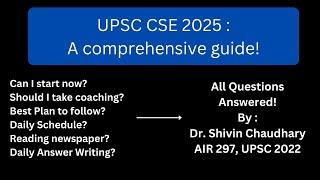 UPSC CSE 2025  All Your Questions Answered