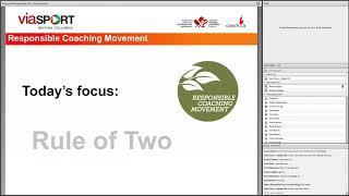Responsible Coaching Movement   Rule of Two Implementation Strategies Webinar