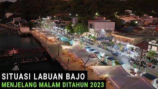 View Labuan Bajo saat Sore Hari Menjelang Malam by Drone 2023