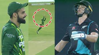 SHADAB PULLS OFF A STUNNING CATCH   Pakistan vs New Zealand  4th T20I 2024  PCB  M2E2A