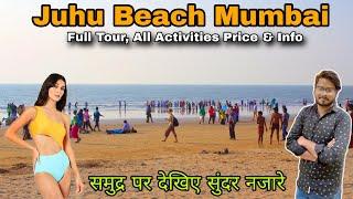 Juhu beach mumbai  juhu chaupati beach rides  juhu chaupati beach mumbai + night view