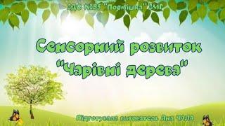 Заняття з сенсорно-пізнавального розвитку Чарівні дерева. Ранній вік.