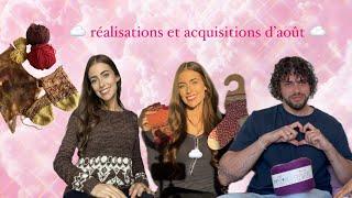 FIL DE NUAGE AOÛT 2024  exclusivement de la fingering et beaucoup de violet #podcasttricot