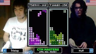 SUPER CLOSE Tristop Huff  Apr 24 Rd 1  Classic Tetris Monthly Masters