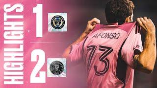 LEOS LAST MINUTE GOAL  Highlights Philadelphia Union 1-2  Inter Miami  9-man victory on the road