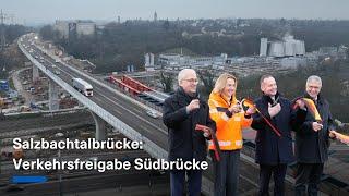 Salzbachtalbrücke Verkehrsfreigabe + Bauarbeiten im Zeitraffer A66  Autobahn GmbH