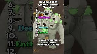 Ranking every Quad Element PT1 #edit #meme #mysingingmonsters #msm #ranking