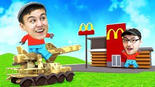 MIT RAKETE MCDONALDS ABSCHIEßEN? - BRICK RIGS