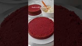 Red Velvet Sponge Recipe #shorts #cakedecorating #recipe #food #cakelover