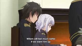 Nephren sitting on Willems LAP  Shuumatsu Nani Shitemasu ka? ... - Episode 5