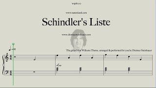 Schindlers List  -  Easy Piano  -  John Williams