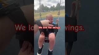 Baby loves to swing #play #shorts