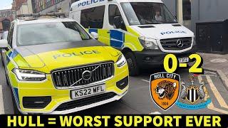 Police Patrol As Geordies TAKEOVER Hull Hull 0-2 Newcastle Matchday Vlog