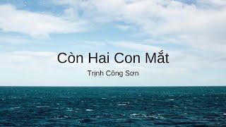CÒN HAI CON MẮT  Trịnh Công Sơn  Lyrics