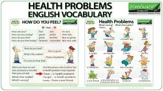 Health Problems  Learn English Vocabulary  Health Issues in English  How do you feel?