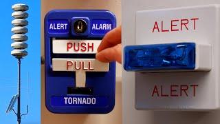 TornadoFire Alarms doing Alternate Wail  Wheelock & Fire-Lite System Test 22