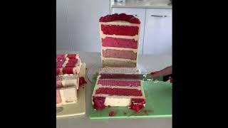 How to cut a tall cake