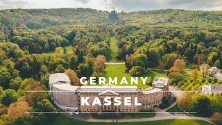 Kassel Germany from above in 4k  Aerial footage of the city of Kassel