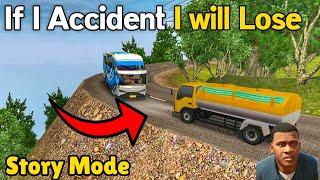 Story Mod -Kalu Gave me challenge To Drive In This Extreme Road - Bus Simulator Indonesia