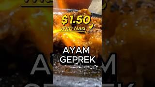 Is THIS The BEST Chicken on EARTH? - Ayam Geprek #shorts #travel #streetfood #indonesia #fyp #bali