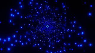 Blue Bokeh - VJ LOOP NEON Tunnel Abstract Background Video Simple Light Pattern 4k Screensaver