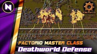 Deathworld Base DEFENSE & ATTACK from Early to End Game  Factorio TutorialGuideHow-to