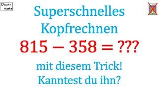 Rechentrick superschnelles Kopfrechnen mit diesem Trick  Kennst du DIESEN Trick?  ObachtMathe