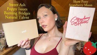 Snif Fragrances Review  Sweet Ash Poppy Issues Burning Bridges Natural Talent Strawberry Moon