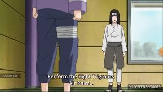 Hinata air palm vs nejis air palm